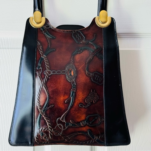 Vintage Italian Leather Handbag – Maxon Collection - Picture 1 of 11